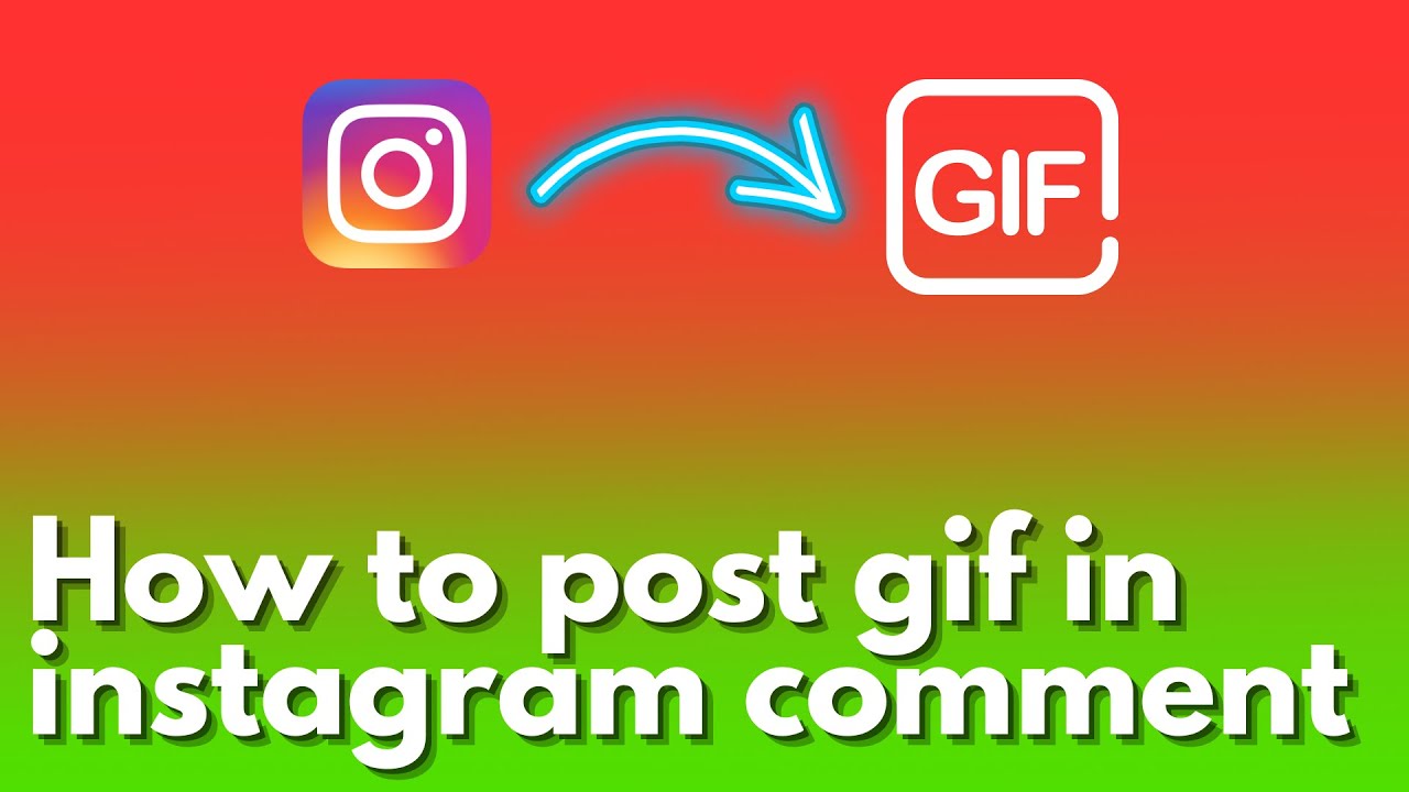 how to comment gif on Instagram post
